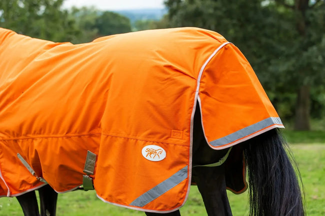 50g Lightweight Horse Turnout Rug - Dual Use - Orange - Swish Equestrian Ireland