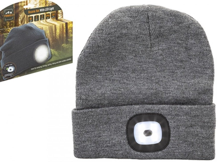 Bonnet avec lumière LED rechargeable