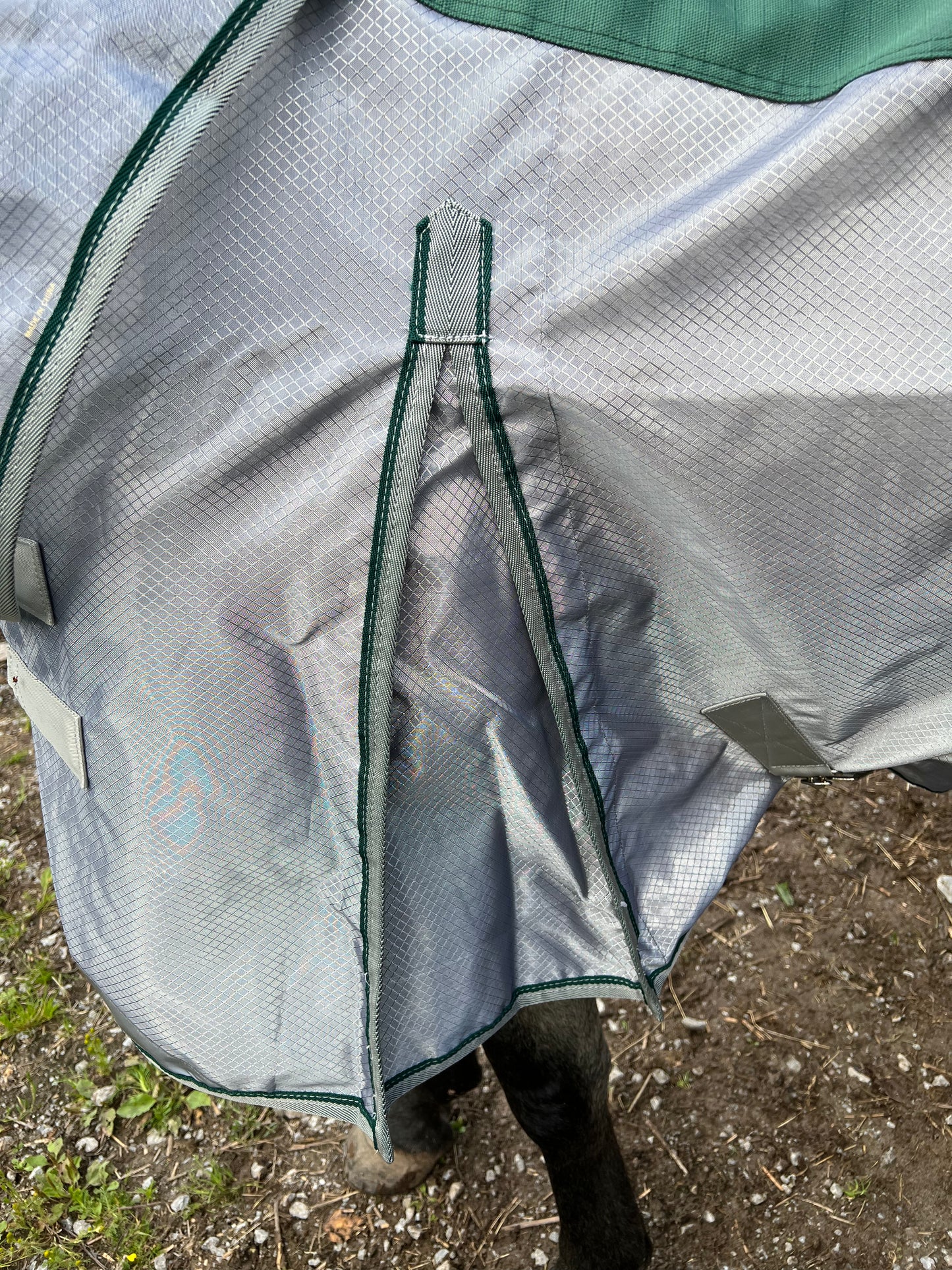 Couverture combinée FLY pour chevaux - Double usage - Verte