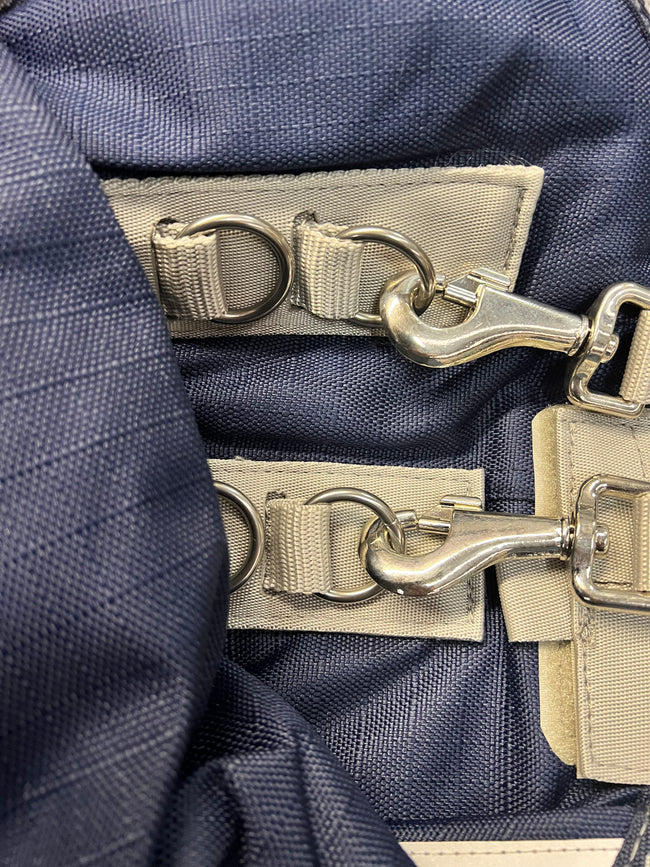 100 g leichte Weidedecke für Pferde – Dual-Use – Marineblau