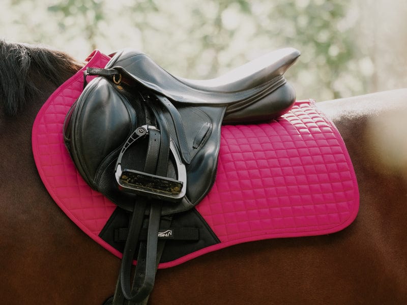 Phoenix Contact Gel Saddle Pad - Black Faux Croc Design