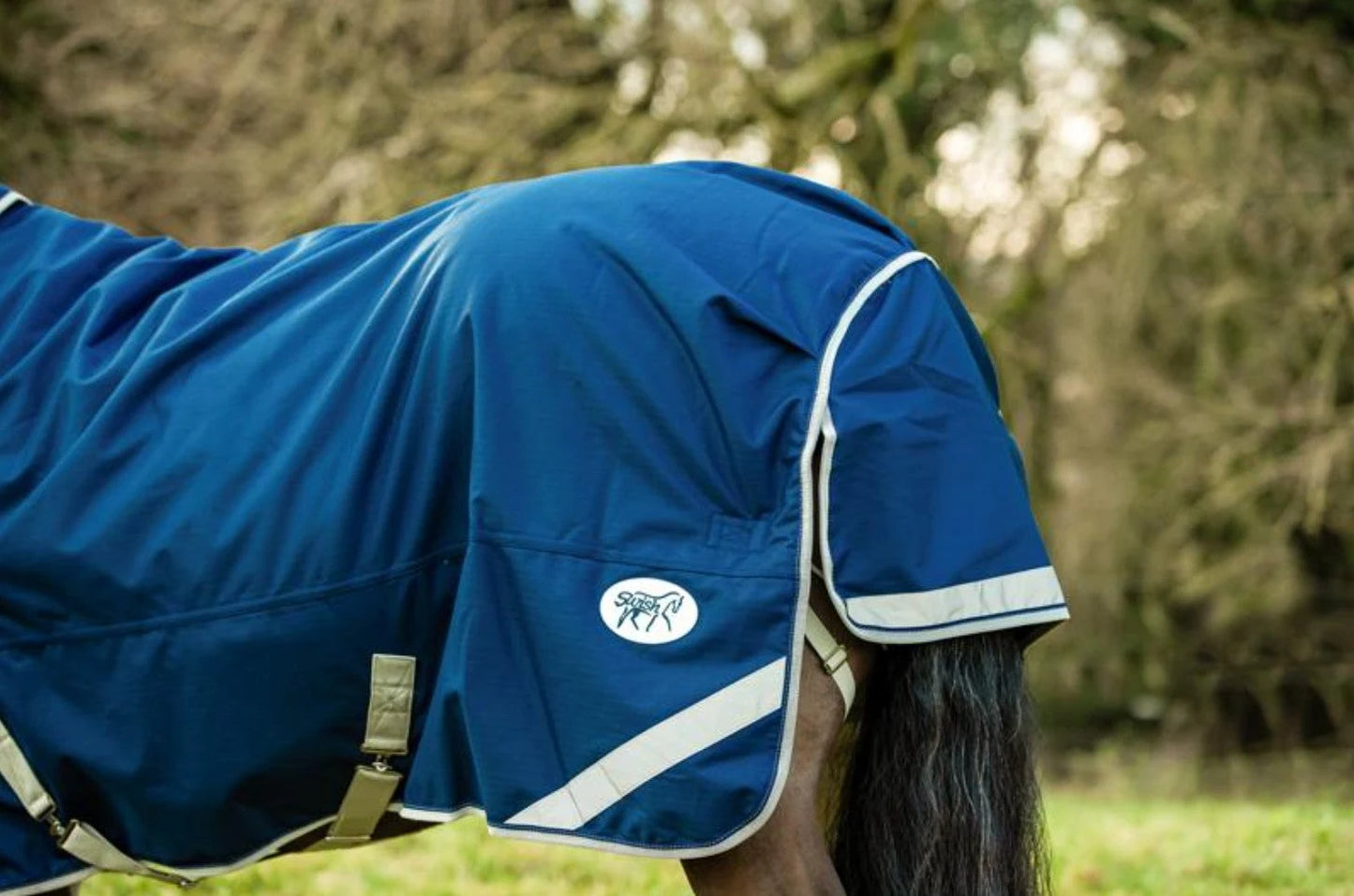 100g Lightweight Horse Turnout Rug - Dual Use - Navy - Swish Equestrian Ireland