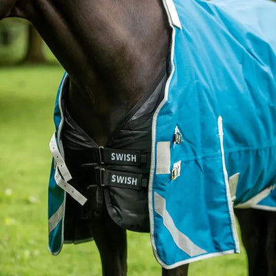 50g Lightweight Horse Turnout Rug - Dual Use - Turquoise - Swish Equestrian Ireland