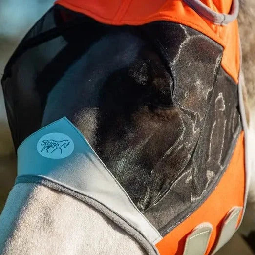 Horse FLY Mask Without Nose - Orange - Swish Equestrian Ireland