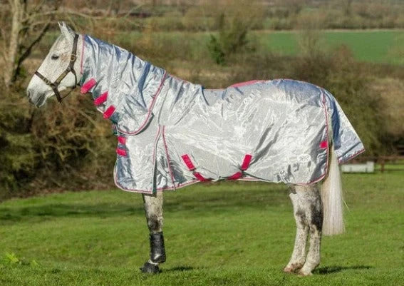 Nylon Fly Horse Cool Rug - Dual Use - Mulberry - Swish Equestrian Ireland