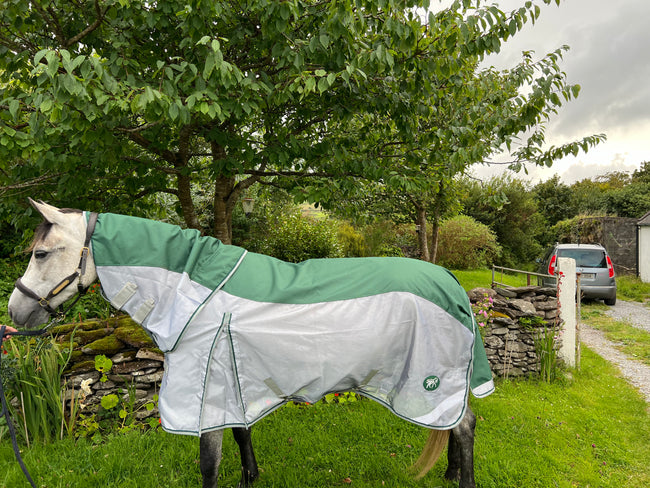 Green Nylon FLY Combination Turnout Rug