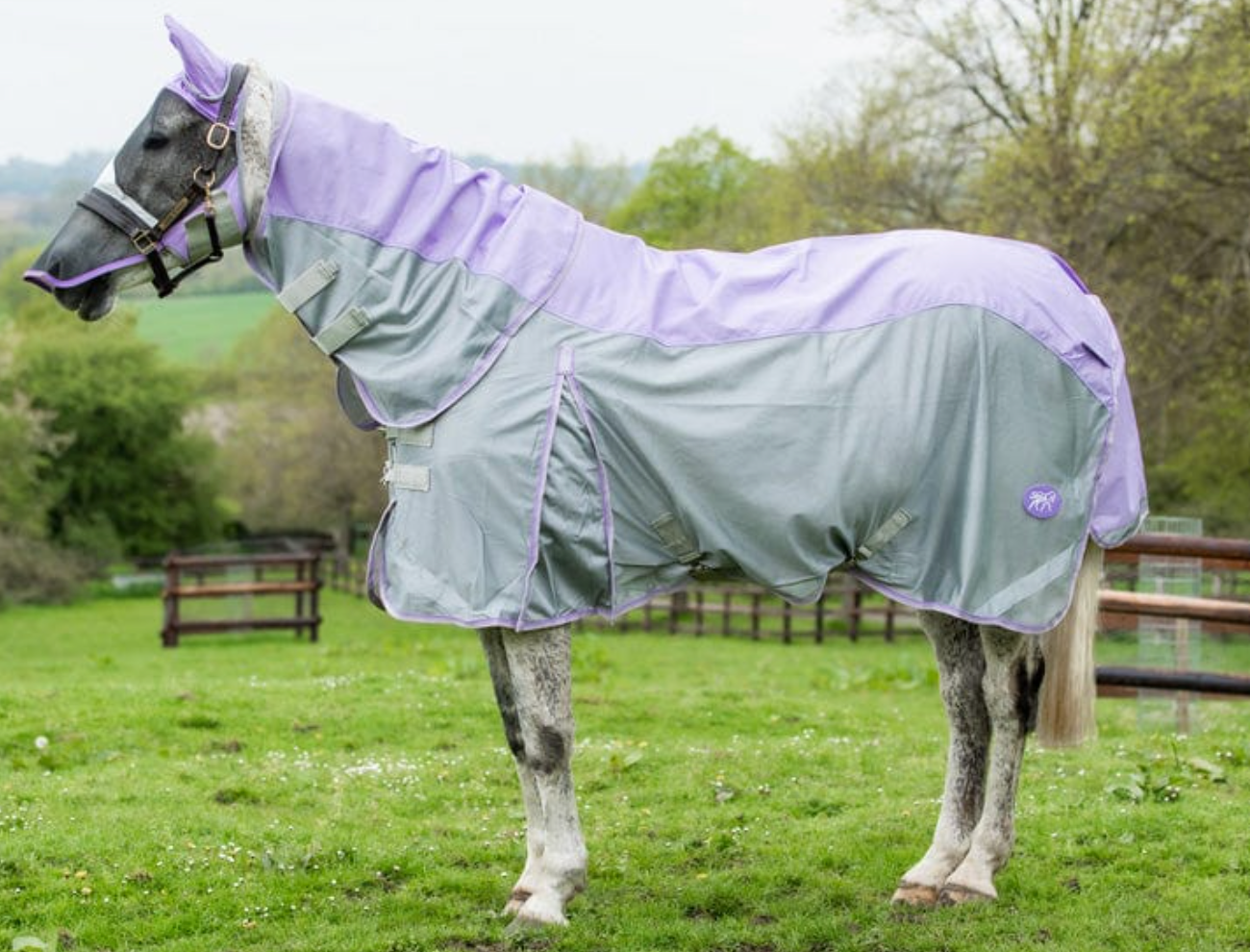 Violet Nylon Fly Combination Turnout Rug