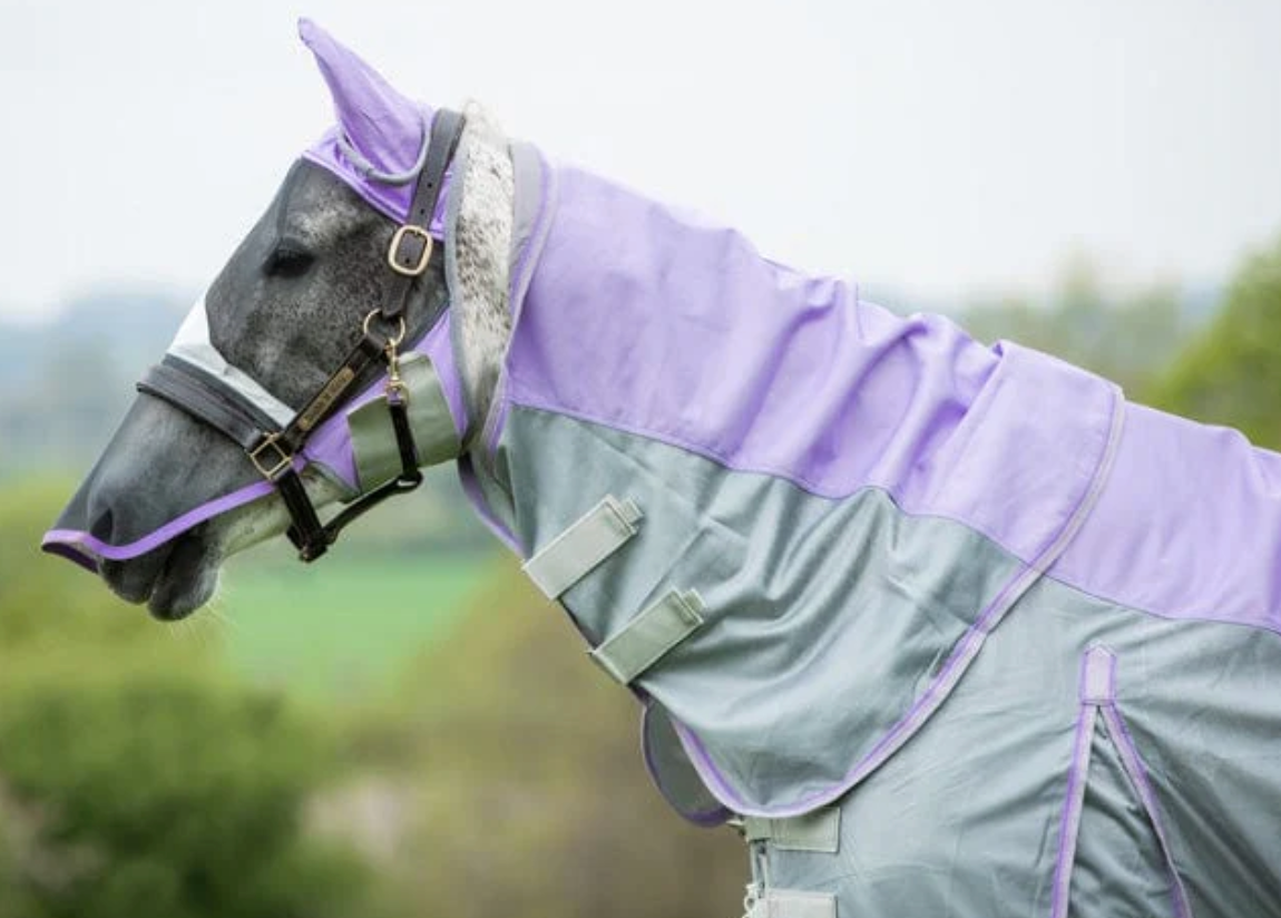 Violet Nylon Fly Combination Turnout Rug