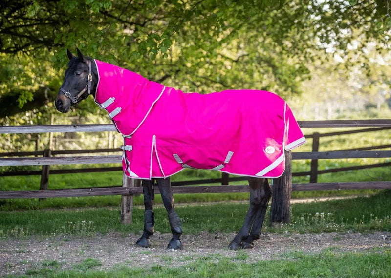 200g Medium Weight Horse Turnout Rug - Dual Use - Pink - Swish Equestrian Ireland